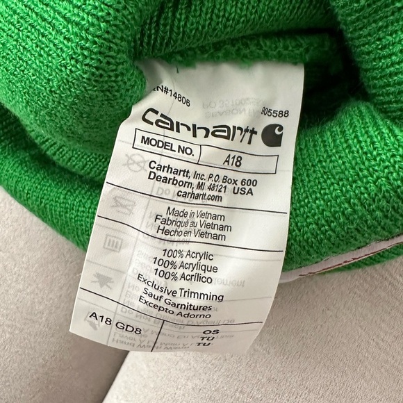 NWT Carhartt Men's Knit Cuffed Beanie Green - Picture 5 of 7